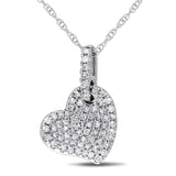 Round Cut Cubic Zirconia in 925 Sterling Silver Necklace 8