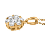 Round Cut Cubic Zirconia in 925 Sterling Silver Necklace 4