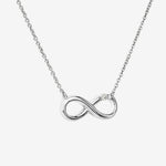 Round Cut Cubic Zirconia in 925 Sterling Silver Necklace 4