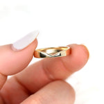 Stunning Chevron Metal Wedding Bands 4