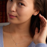 0.41 TCW CT Round Opal Lab Made Diamond- October Birthstone Studs 2
