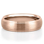 Classic Domed Shaped Wedding Band for Men's in Solid Gold 5