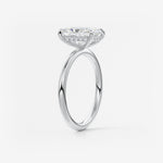 Radiant Hidden Halo Lab Grown Diamond Engagement Ring