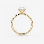 Radiant Hidden Halo Lab Grown Diamond Engagement Ring