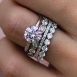 Round Cut Solitaire Style Cubic Zirconia in 925 Sterling Silver Ring 7