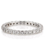 Stunning 1.0 CT Round Moissanite Stones Full Eternity Wedding Bands 3