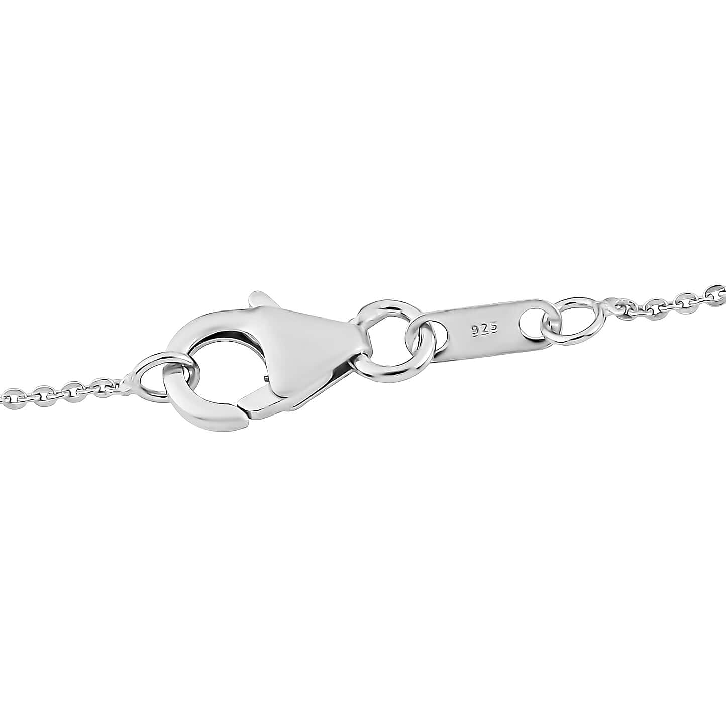 Round Cut Cubic Zirconia in 925 Sterling Silver Necklace 6
