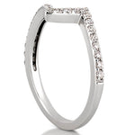 Stunning 0.26 TCW Round Moissanite Stones Unique Wedding Band 4
