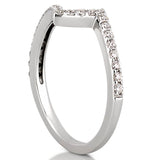 Stunning 0.26 TCW Round Moissanite Stones Unique Wedding Band 4