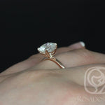 Stunning 2.10 CT Oval Moissanite Engagement Ring with Solitaire Design 6