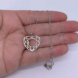 Round Cut Cubic Zirconia in 925 Sterling Silver Necklace 5