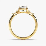 Stunning 1.50 CT Oval Moissanite Engagement Ring with Cluster Design 2