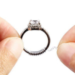Round Cut Channel Setting Cubic Zirconia in 925 Sterling Silver Ring 9