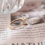 Stunning 3.0 CT Pear Moissanite Engagement Ring with Pave Design 4