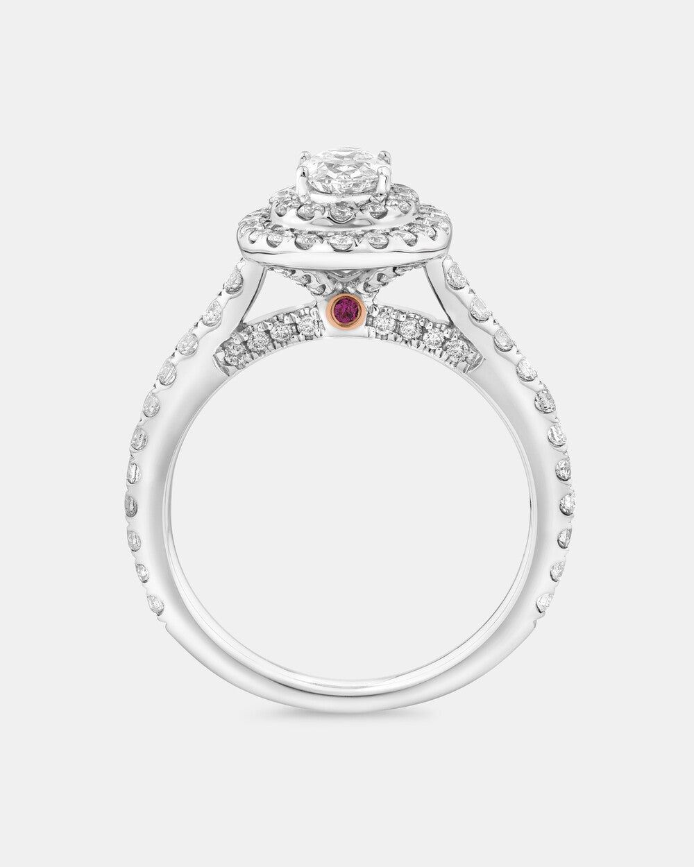 Stunning 1.5 CT Oval Moissanite Engagement Ring in Halo and Pave Designs 2
