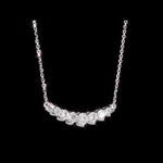 Round Cut Cubic Zirconia in 925 Sterling Silver Necklace 7