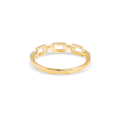 Stunning 0.05 TCW Round Moissanite Stones Linked Stones Wedding Bands 8