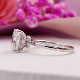 Stunning 2.0 CT Cushion Moissanite Engagement Ring with Solitaire Design 2