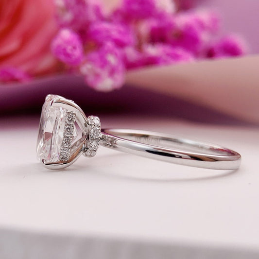 Stunning 2.0 CT Cushion Moissanite Engagement Ring with Solitaire Design 2