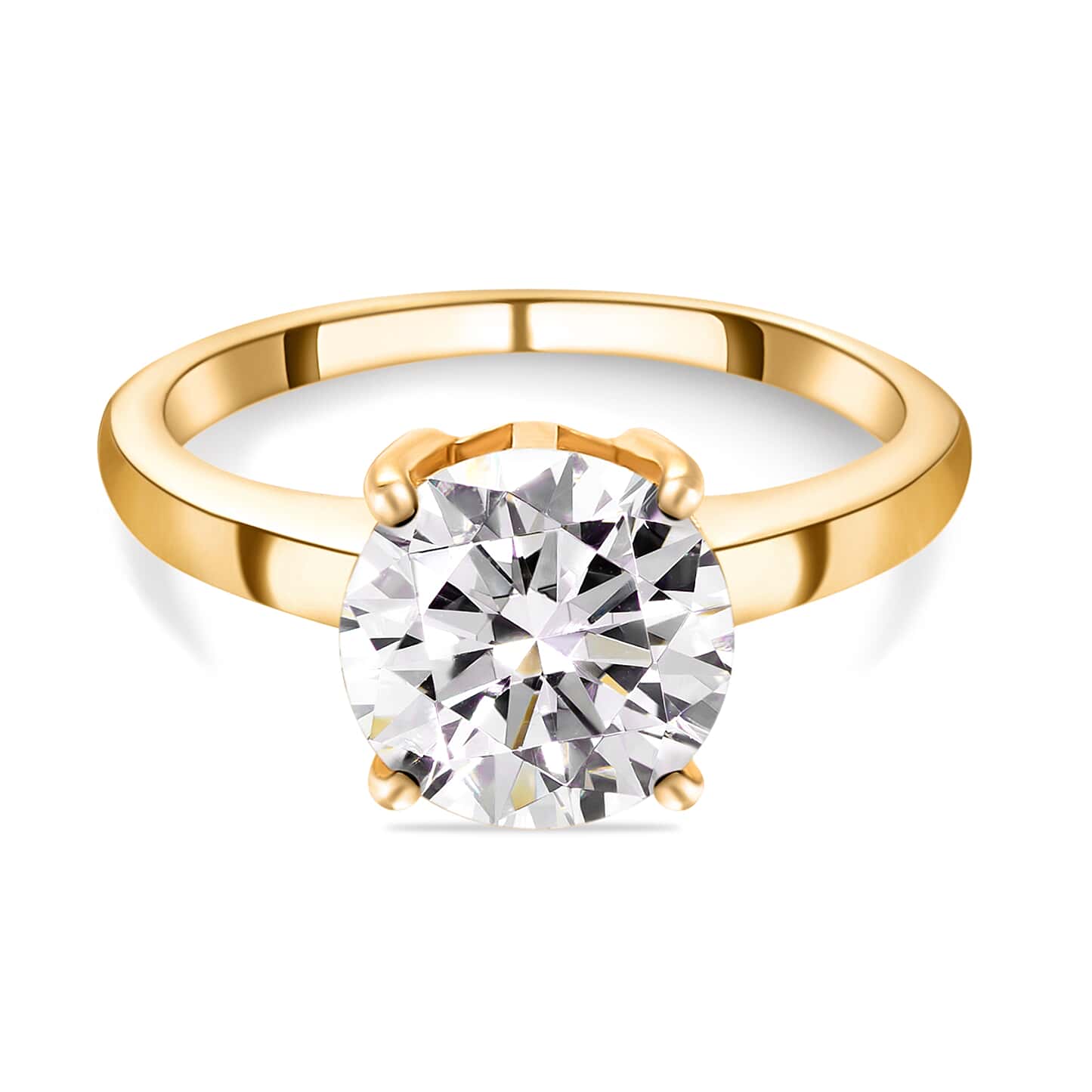Round Cut Solitaire Style Cubic Zirconia in 925 Sterling Silver Jewelry 1