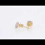 Round Cut Cubic Zirconia in 925 Sterling Silver Earrings 3