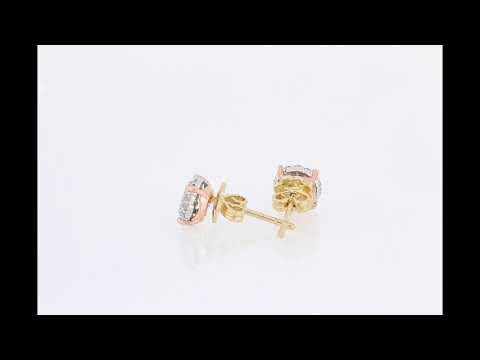 Round Cut Cubic Zirconia in 925 Sterling Silver Earrings 3