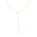 Lariat Necklace in Solid Gold 3