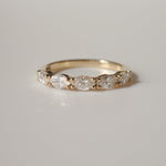 Stunning 1 TCW Marquise Moissanite Stones Half Eternity Wedding Bands 1
