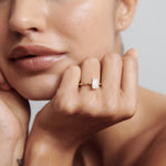 Stunning 2 CT Emerald Moissanite Engagement Ring with Solitaire Design