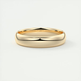 Polished Finish Regular Yellow Gold Men's Band 1