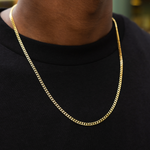 Polished Finish Cuban Silver Necklace For Him 4