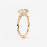 Oval Three Stone Lab Grown Diamond Engagement Ring