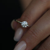 0.75 CT Round Solitaire CVD E/VVS2 Diamond Engagement Ring 1