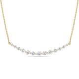 Round Cut Cubic Zirconia in 925 Sterling Silver Necklace 3