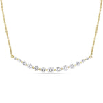 Round Cut Cubic Zirconia in 925 Sterling Silver Necklace 10