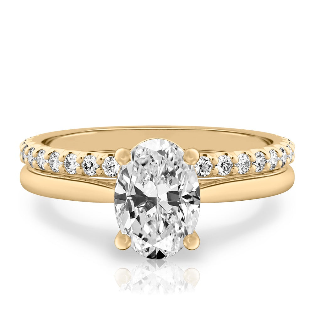Stunning 1.0-2.0 CT Oval Moissanite Engagement Ring with Solitaire Design 2
