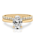 Stunning 1.0-2.0 CT Oval Moissanite Engagement Ring with Solitaire Design 2