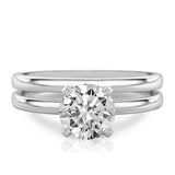 Stunning 1.0- 2.0 CT Round Moissanite Engagement Ring with Solitaire Design 2
