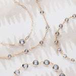 1.75 TCW Round Aquamarine Lab Made Diamond- March Birthstone Dainty Bracelet 3