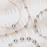 1.75 TCW Round Aquamarine Lab Made Diamond- March Birthstone Dainty Bracelet 3