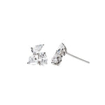 Round Cut Cubic Zirconia in 925 Sterling Silver Earrings 3
