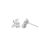 Round Cut Cubic Zirconia in 925 Sterling Silver Earrings 3