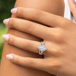Stunning 0.3  TCW Round and Marquise Moissanite Stones Full Eternity Wedding Band 7