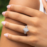 Stunning 0.3  TCW Round and Marquise Moissanite Stones Full Eternity Wedding Band 7