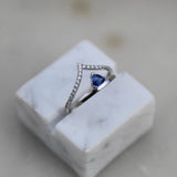 0.225 CT Round Curved CVD EF/VS Diamond Wedding Band 5