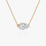 0.25 CT-1.0 CT Marquise Solitaire CVD F/VS Diamond Necklace 5