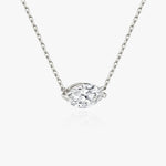 0.25 CT-1.0 CT Marquise Solitaire CVD F/VS Diamond Necklace 2