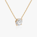 0.25 CT-1.0 CT Round Solitaire CVD F/VS Diamond Necklace 8