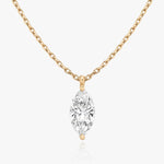 0.25 CT-1.0 CT Marquise Solitaire CVD F/VS Diamond Necklace 7