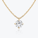 0.25 CT-1.0 CT Round Solitaire CVD F/VS Diamond Necklace 7